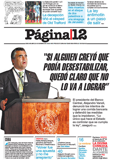 Tapa de la fecha 19-11-2014