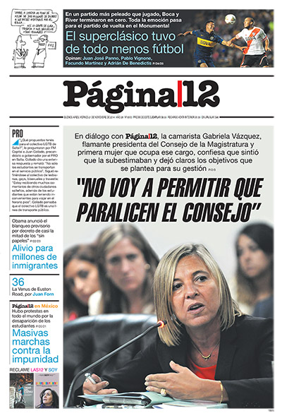 Tapa de la fecha 21-11-2014