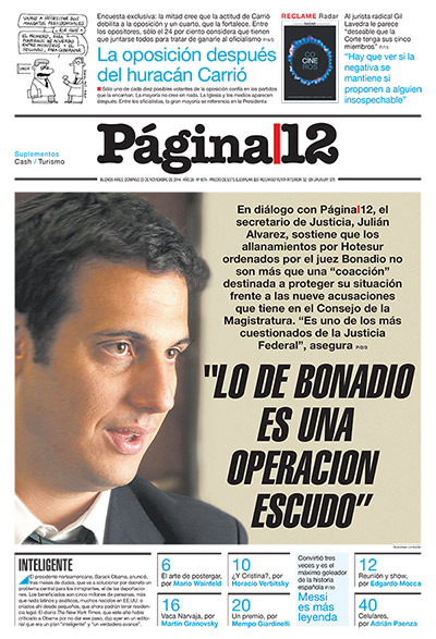 Tapa de la fecha 23-11-2014