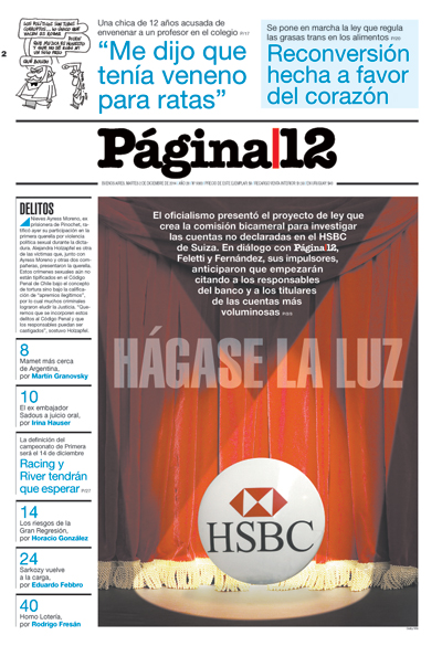 Tapa de la fecha 02-12-2014