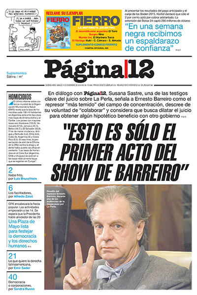 Tapa de la fecha 13-12-2014