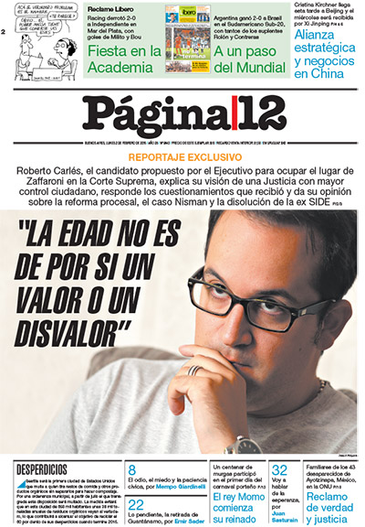 Tapa de la fecha 02-02-2015