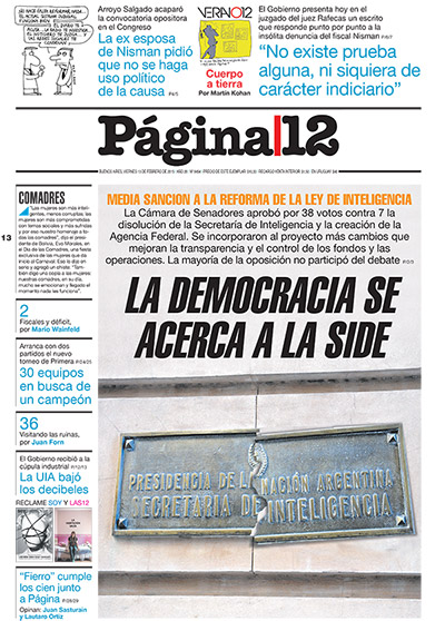 Tapa de la fecha 13-02-2015