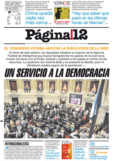 Tapa de la fecha 26-02-2015