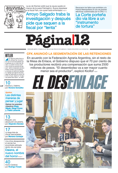 Tapa de la fecha 17-03-2015