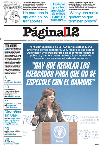 Tapa de la fecha 09-06-2015