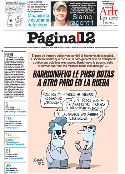 Tapa de la fecha 10-06-2015