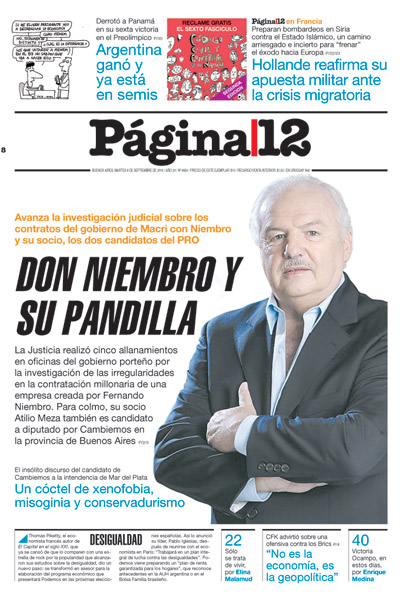 Tapa de la fecha 08-09-2015