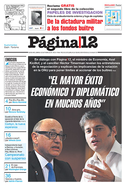 Tapa de la fecha 13-09-2015