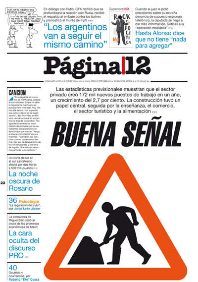 Tapa de la fecha 22-10-2015