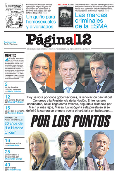 Tapa de la fecha 25-10-2015