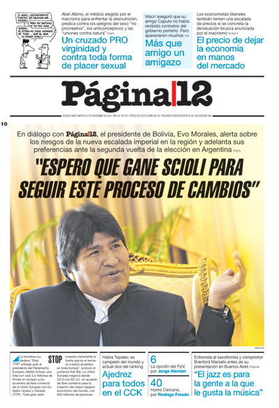 Tapa de la fecha 10-11-2015