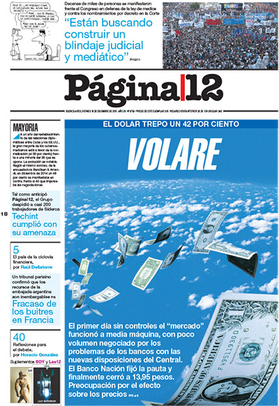 Tapa de la fecha 18-12-2015