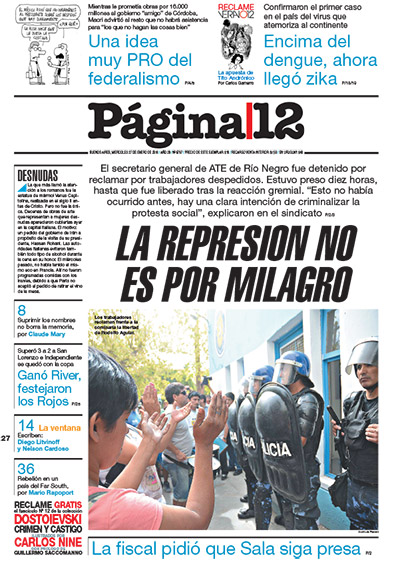 Tapa de la fecha 27-01-2016