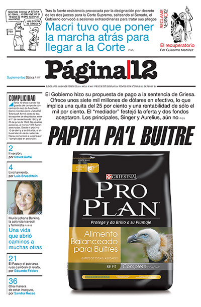 Tapa de la fecha 06-02-2016