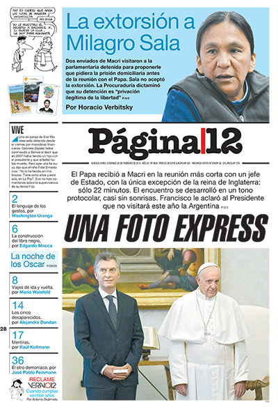 Tapa de la fecha 28-02-2016