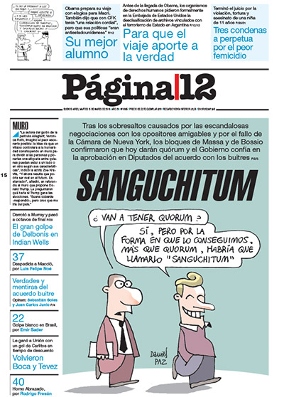 Tapa de la fecha 15-03-2016