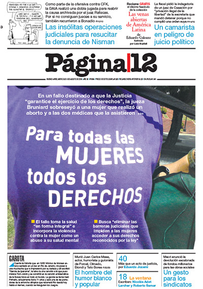 Tapa de la fecha 03-08-2016