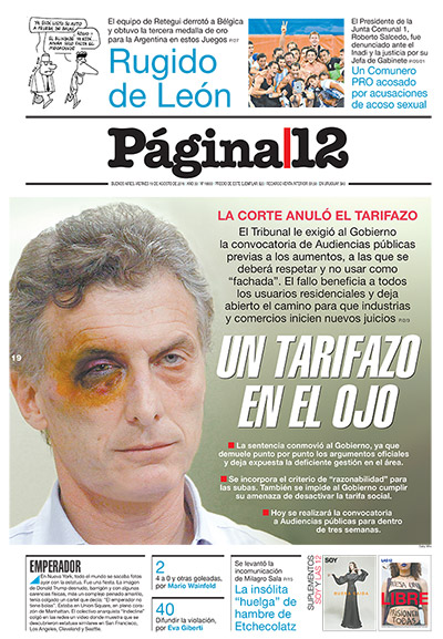 Tapa de la fecha 19-08-2016