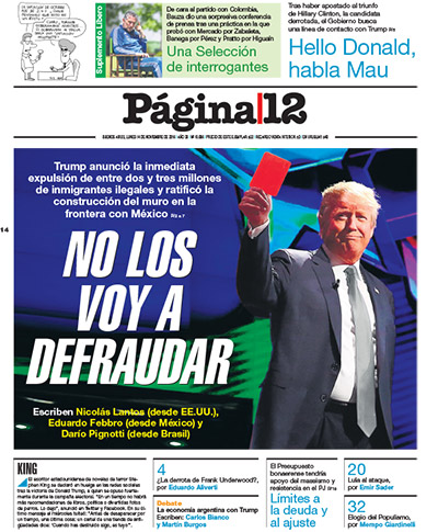 Tapa de la fecha 14-11-2016