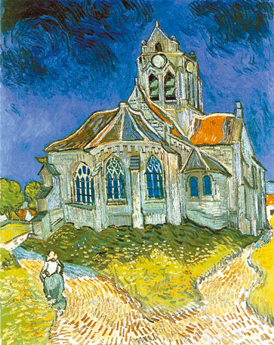 Pintura: La iglesia de Auvers