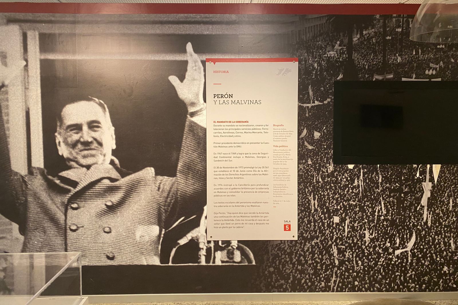 Censuran imágenes en Museo Malvinas por vista de Milei