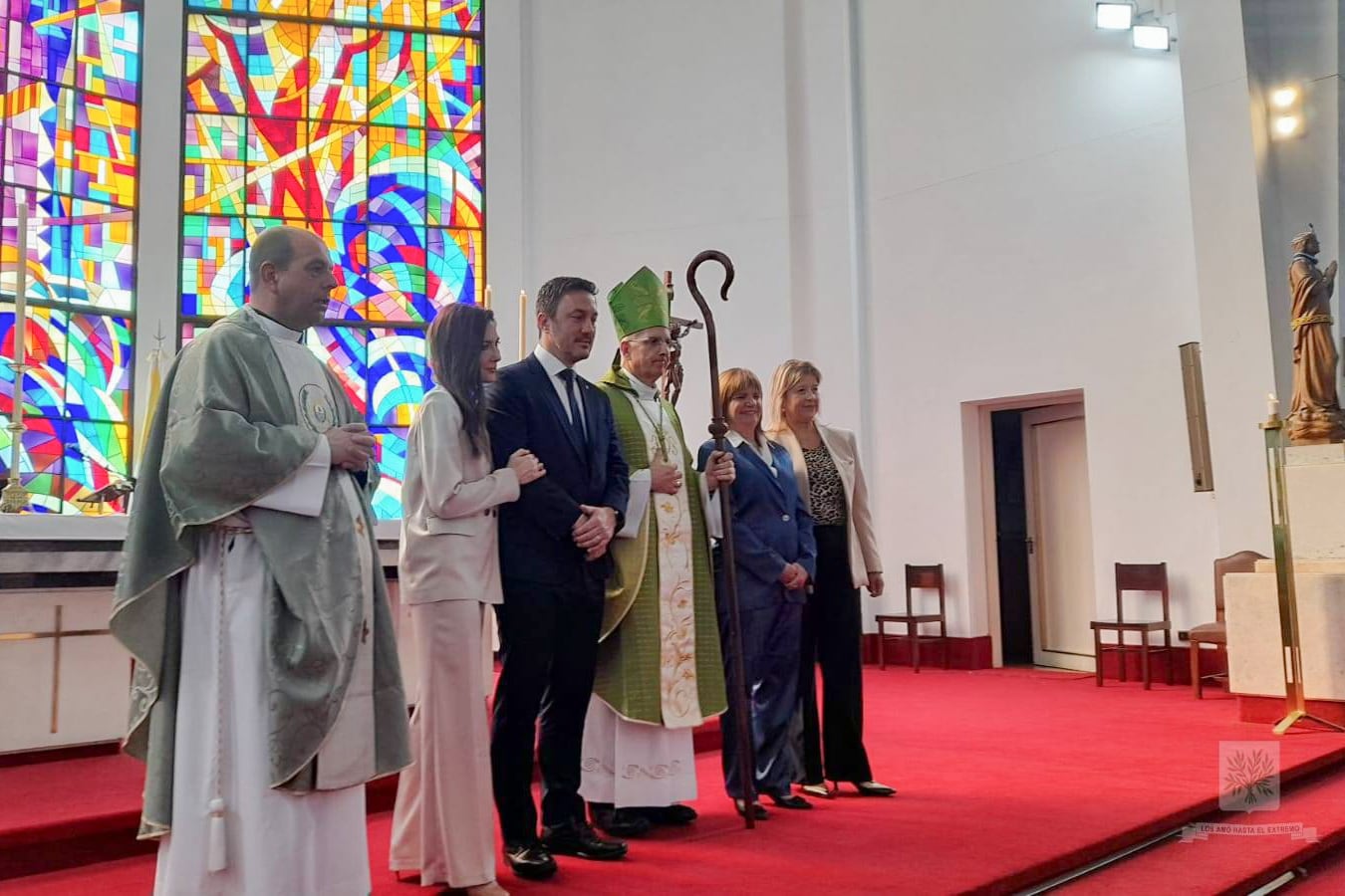 el obispo castrense Santiago Olivera, ofició una misa por Bullrich y Petri