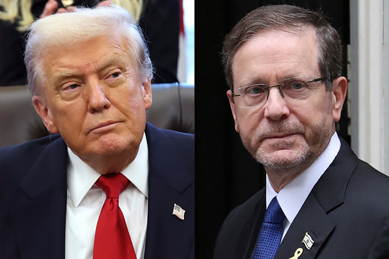 donald trump  isaac herzog