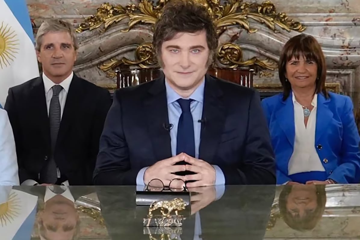 Caputo, Milei, Bullrich