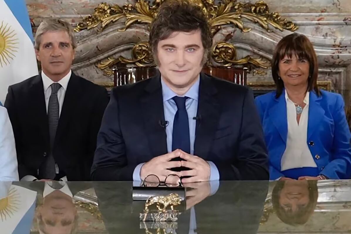 Caputo, Milei, Bullrich