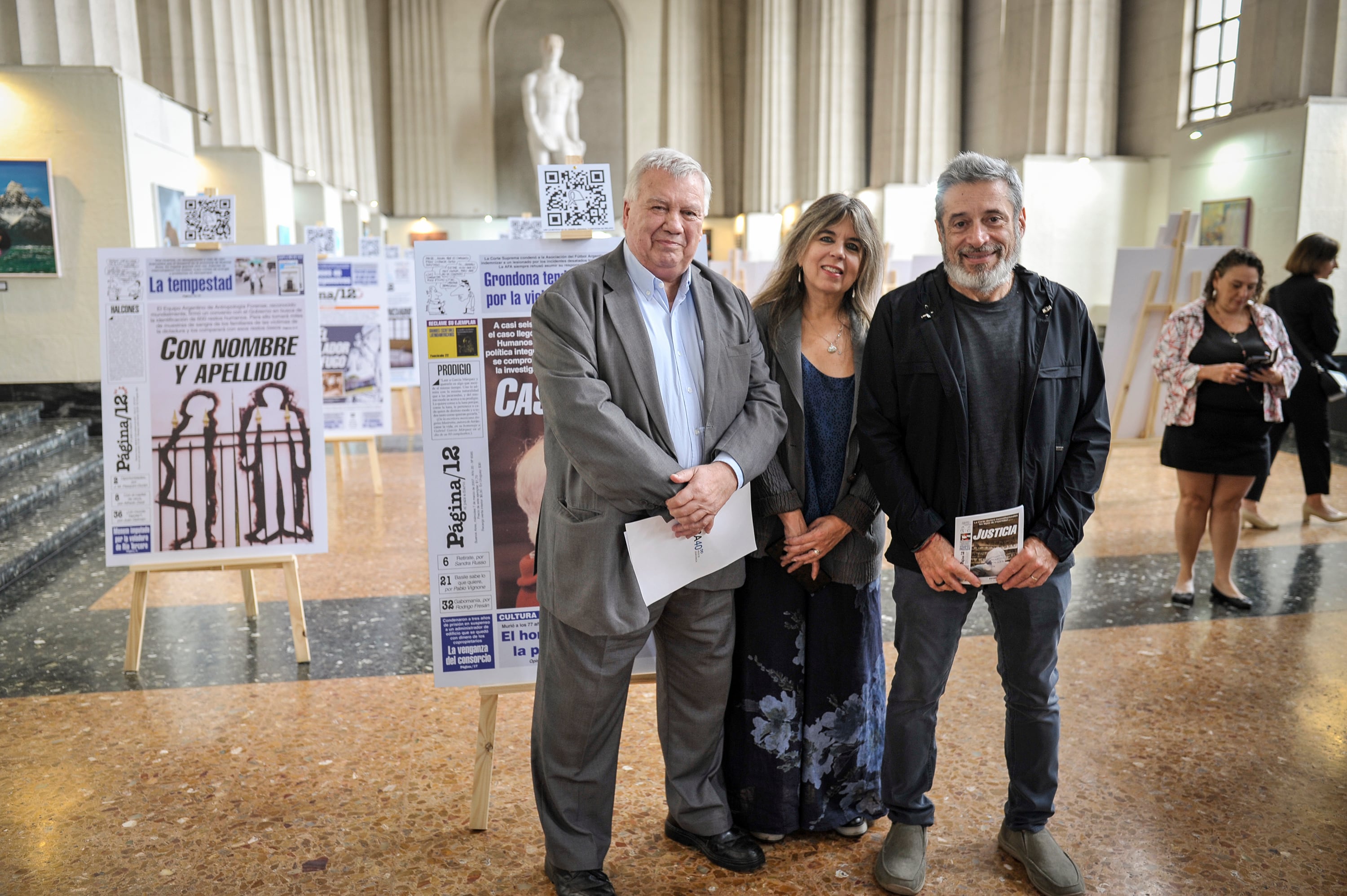 Muestra tapas Pàgina12, 50 años del golpe, Facultad de Derecho.