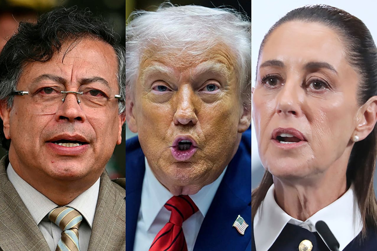gustavo petro  donald trump  claudia sheinbaum