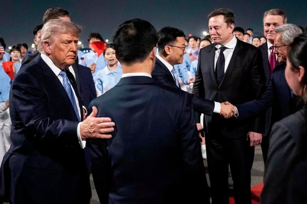 Trump Musk en Beijing