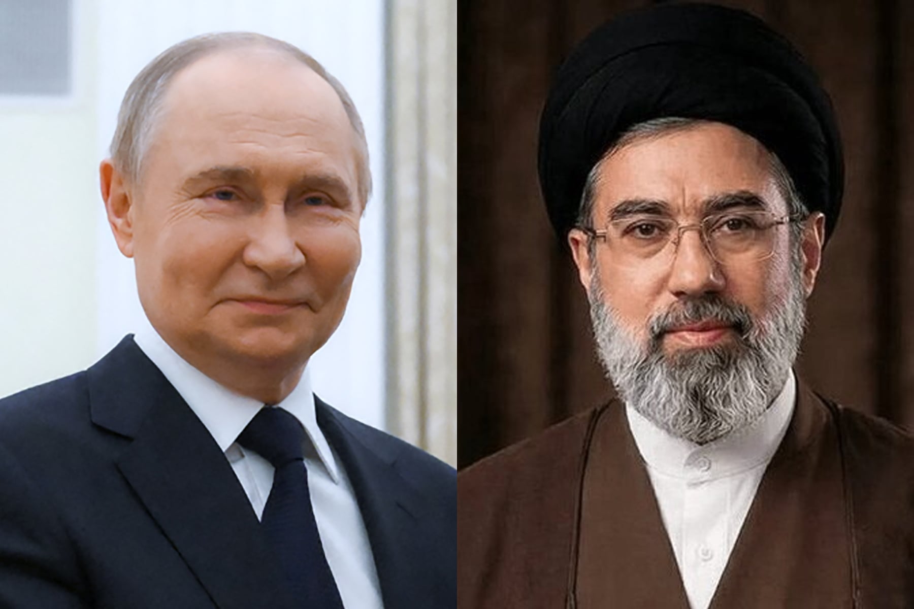 Vladimir Putin y Seyed Mojtabá