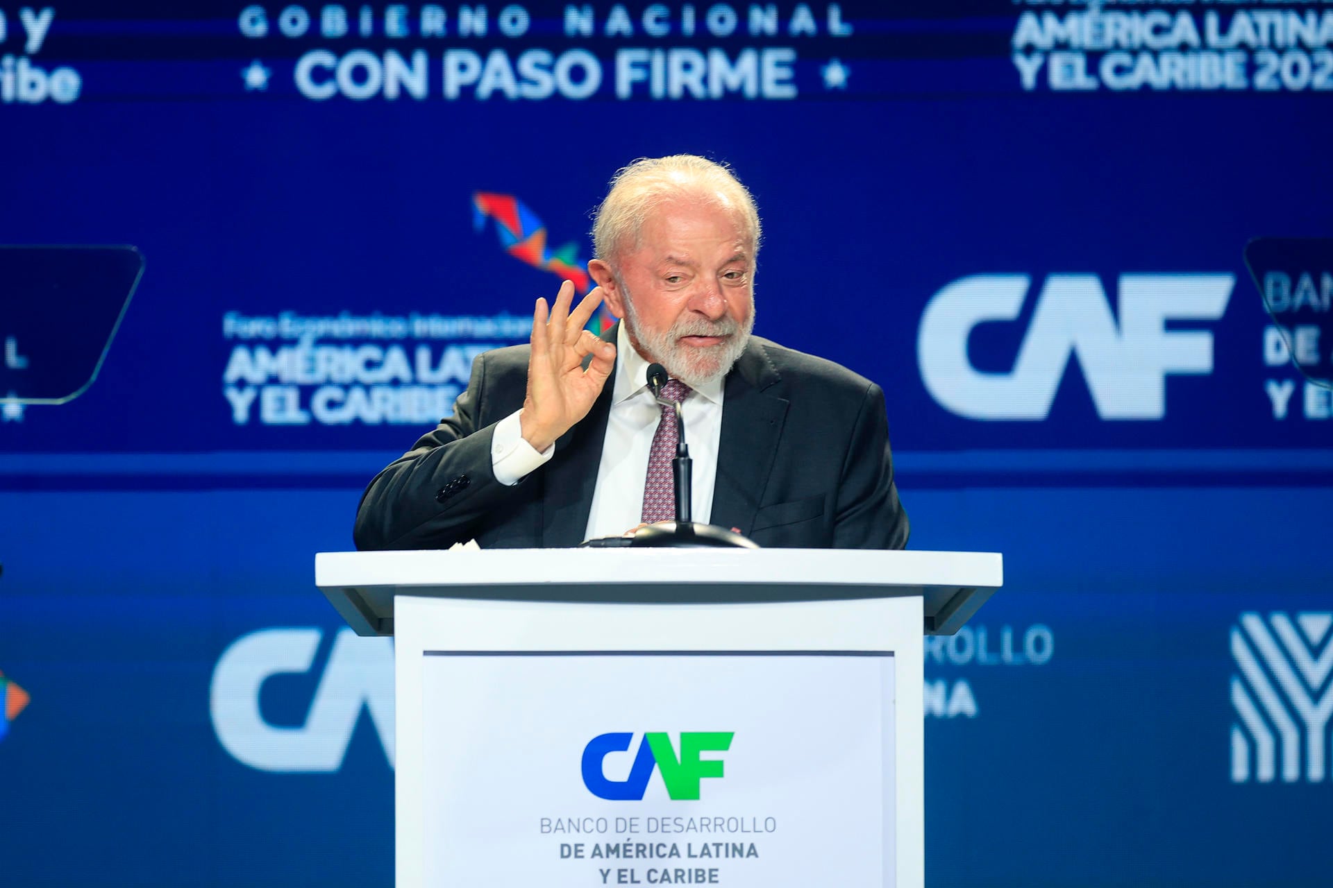 AME8997. CIUDAD DE PANAMÁ (PANAMÁ), 28/01/2026.- El presidente de Brasil, Luiz Inácio Lula da Silva, habla durante el Foro Económico Internacional América Latina y el Caribe