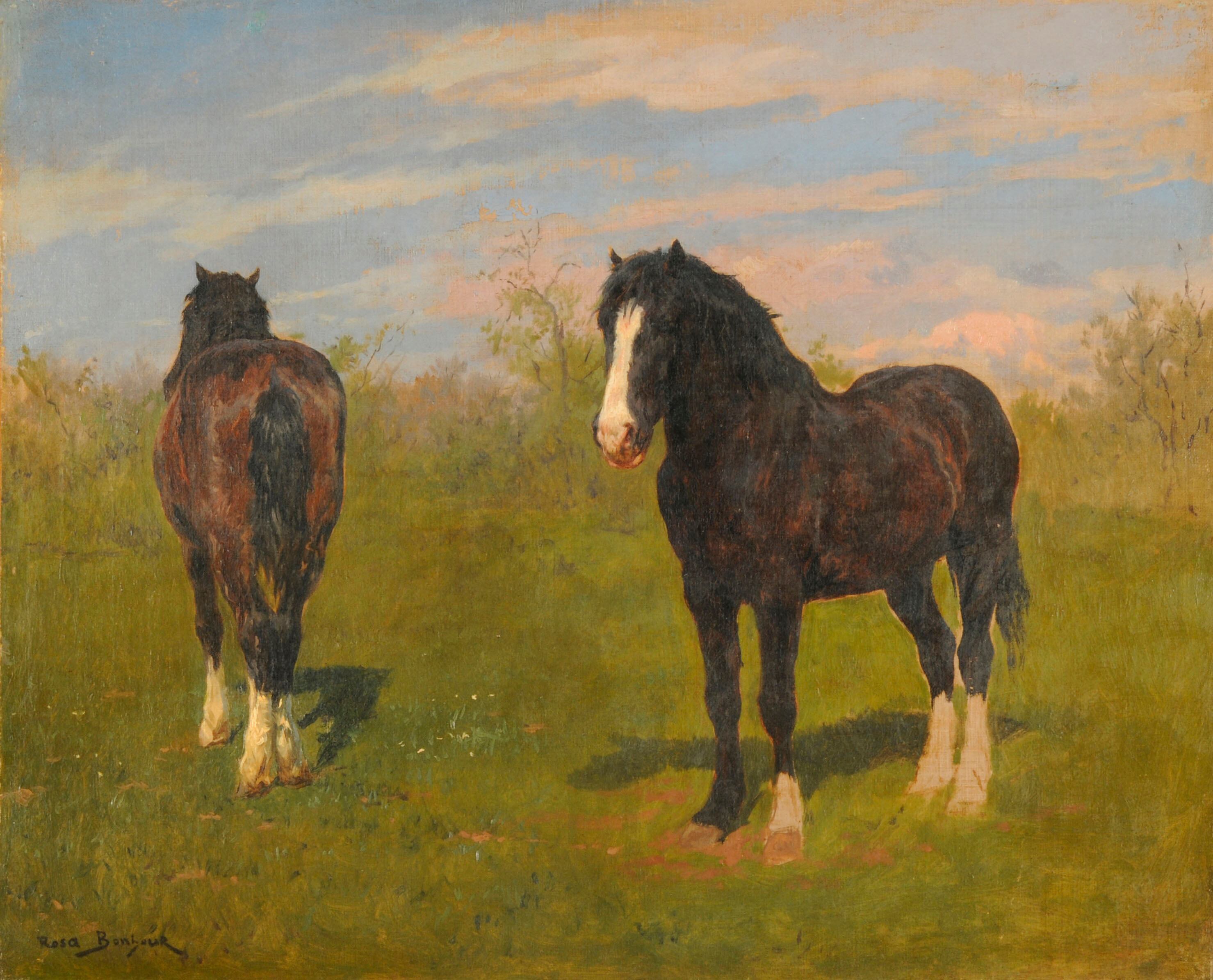 20260130, contratapa, Caballos pastando,  Bonheur, Marie Rosalie, museo nacional de bellas artes,