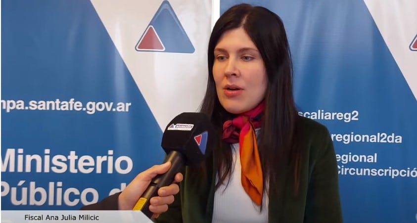En esta foto se ve a la fiscal rosarina Ana Julia Milicic