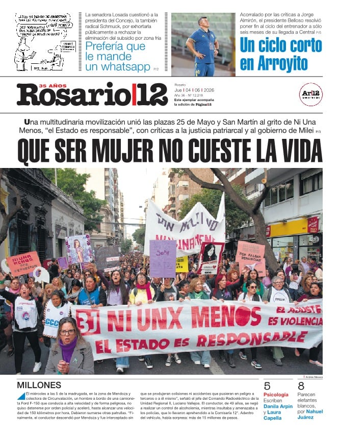 Una multitudinaria movilización unió las plazas 25 de Mayo y San Martín al grito de Ni Una Menos, “el Estado es responsable”, con críticas a la justicia patriarcal y al gobierno de Milei