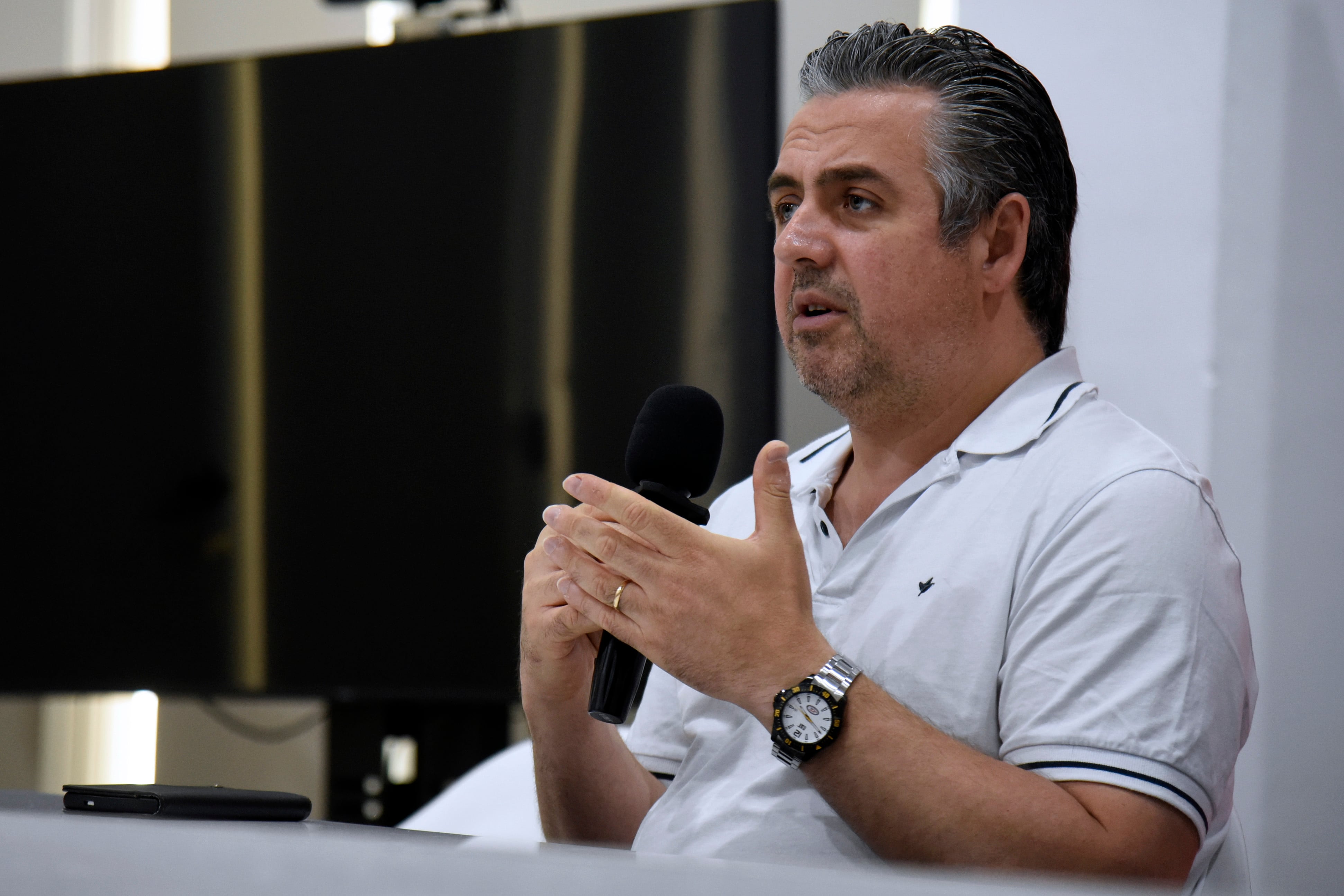 ministro de Justicia y Seguridad, Pablo Cococcioni, Federico Angelini, subsecretario de Intervención Federal, conferencia de prensa