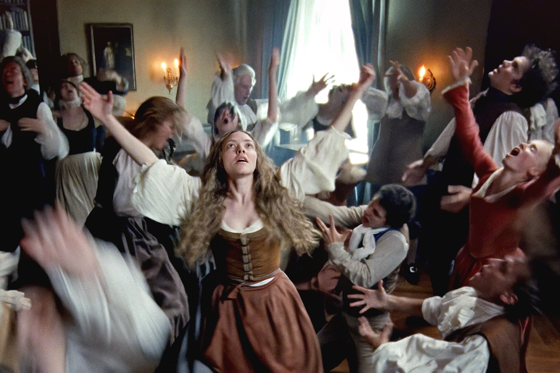 Amanda Seyfried and ensemble in THE TESTAMENT OF ANN LEE.