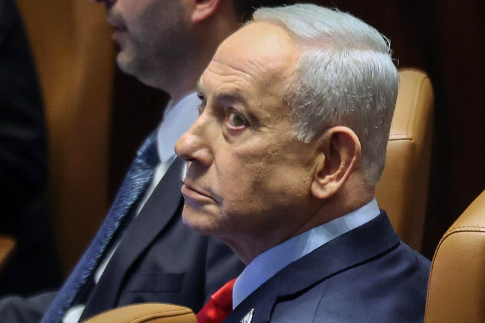 Jerusalem (-), 23/02/2026.- Israeli Prime Minister Benjamin Netanyahu attends a plenary session of the Knesset, the Israeli parliament, in Jerusalem,