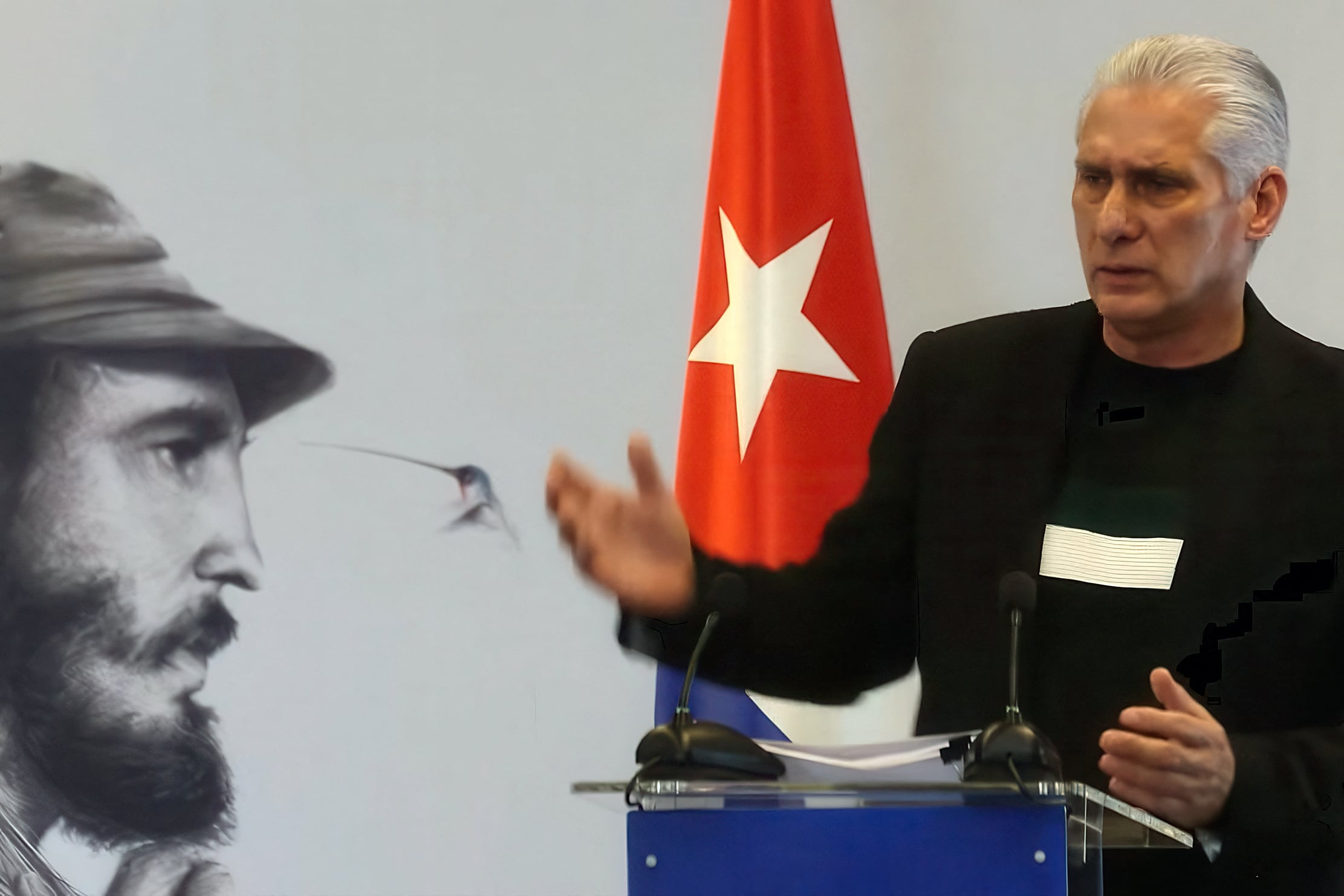 This TV screen shot from the Cuban TV channel released on February 5, 2026, shows Cuba's President Miguel Diaz-Canel speaking during a press conference, in Havana, on February 4, 2026. Díaz-Canel said that his country is willing to engage in dialogue with the United States on any issue, but ‘without pressure’, at a time when Washington is stepping up its threats against the island. (Photo by Handout / CUBA TV / AFP) / RESTRICTED TO EDITORIAL USE - MANDATORY CREDIT "AFP PHOTO / HANDOUT - CUBA TV - NO MARKETING NO ADVERTISING CAMPAIGNS - DISTRIBUTED AS A SERVICE TO CLIENTS