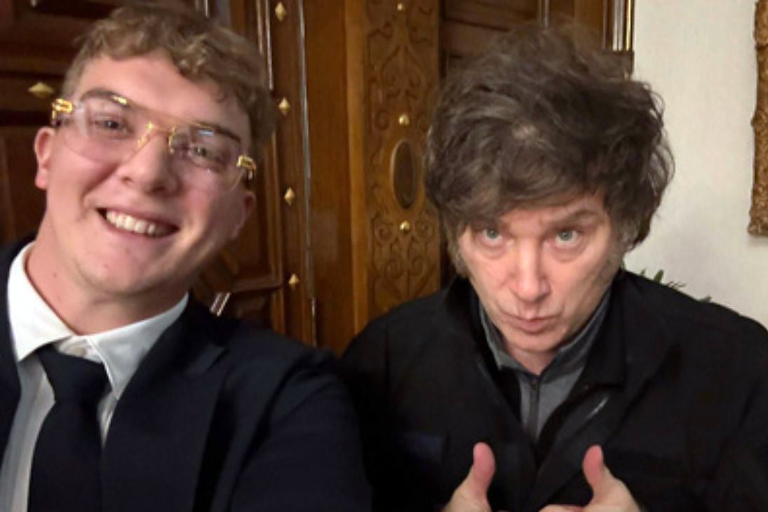 JavierMilei y Hayden Davis