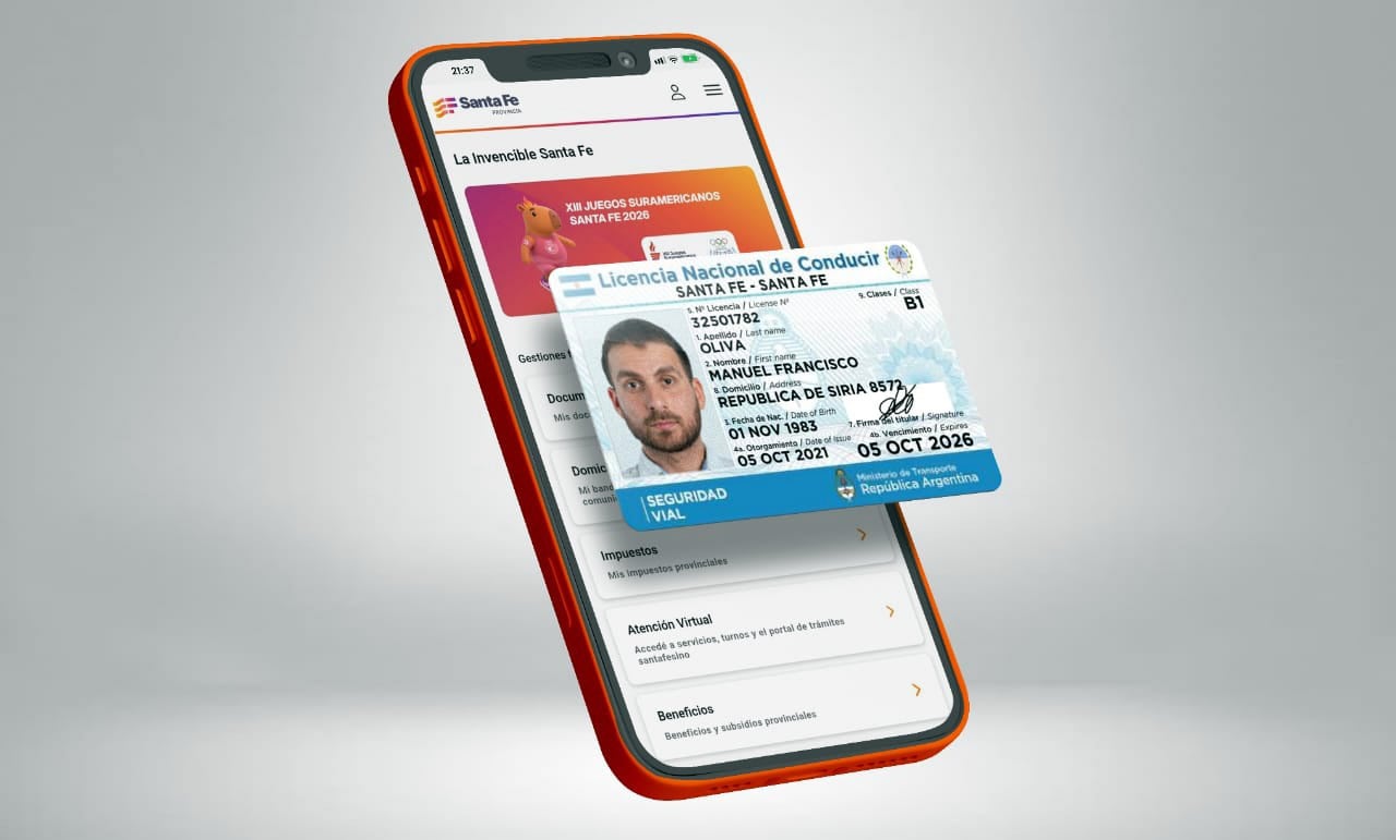 LICENCIA CONDUCIR DIGITAL SANTA FE