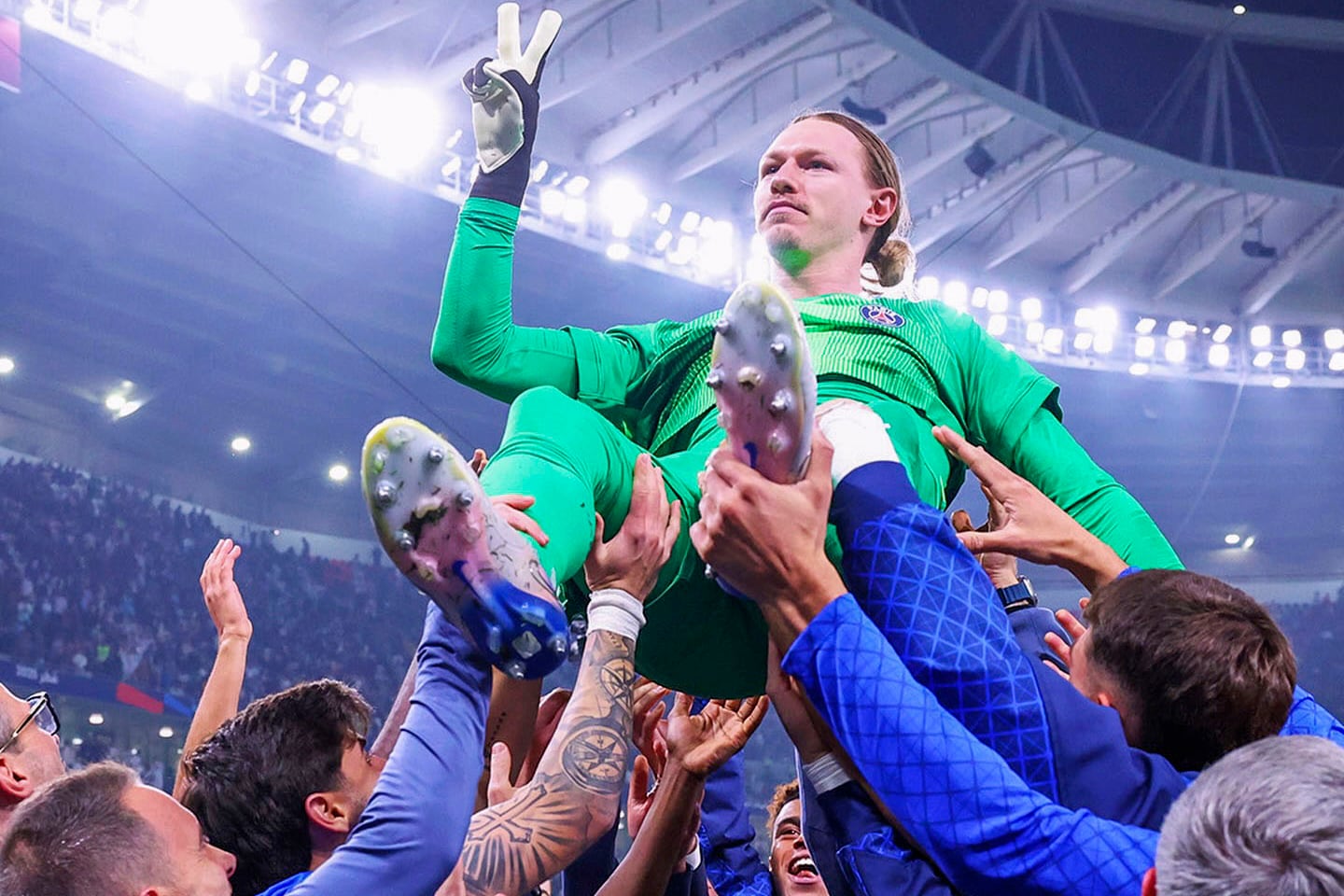 NOTICIAS ARGENTINAS
BAIRES, DICIEMBRE 17:PSG salió campeón de la Copa Intercontinental tras superar a Flamengo por penales 2-1 luego de empatar 1-1 en el tiempo reglamentario.FOTO NA:@PSG