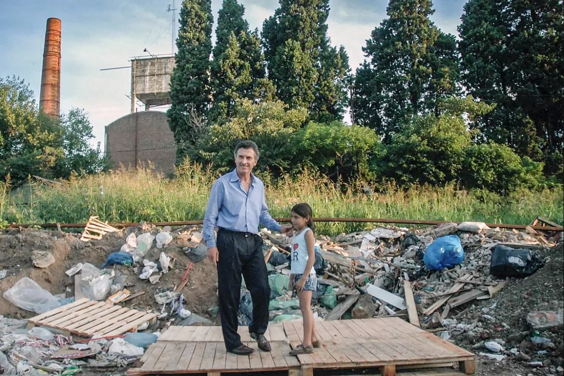 Macri y la nena a la que prometió “pobreza cero” en la campaña de 2007