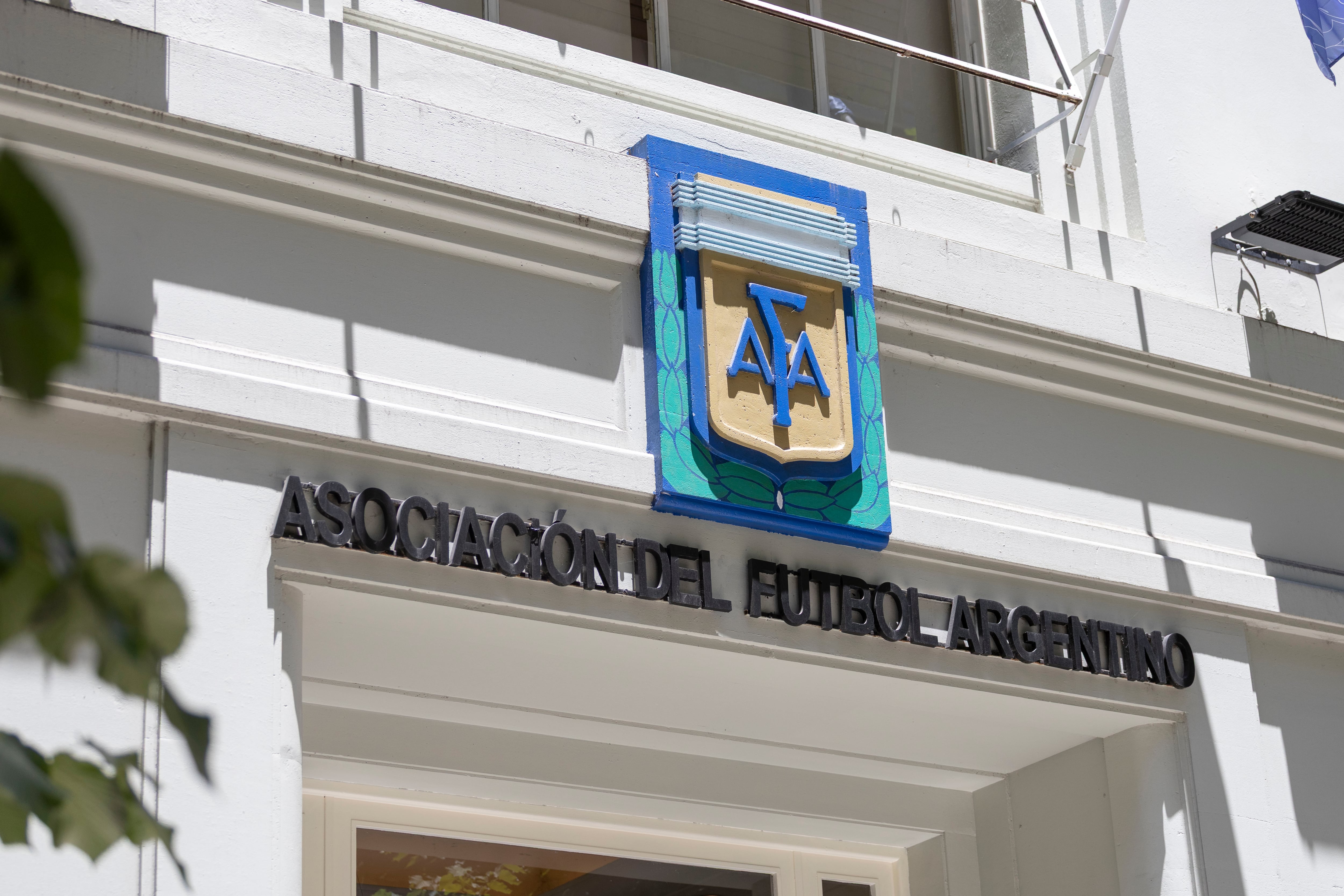 Frente del edificio de la AFA