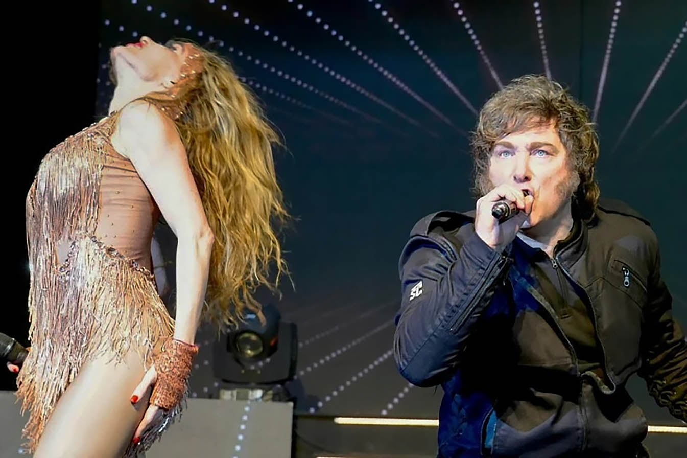 Milei y Fatima Florez en Mar del Plata