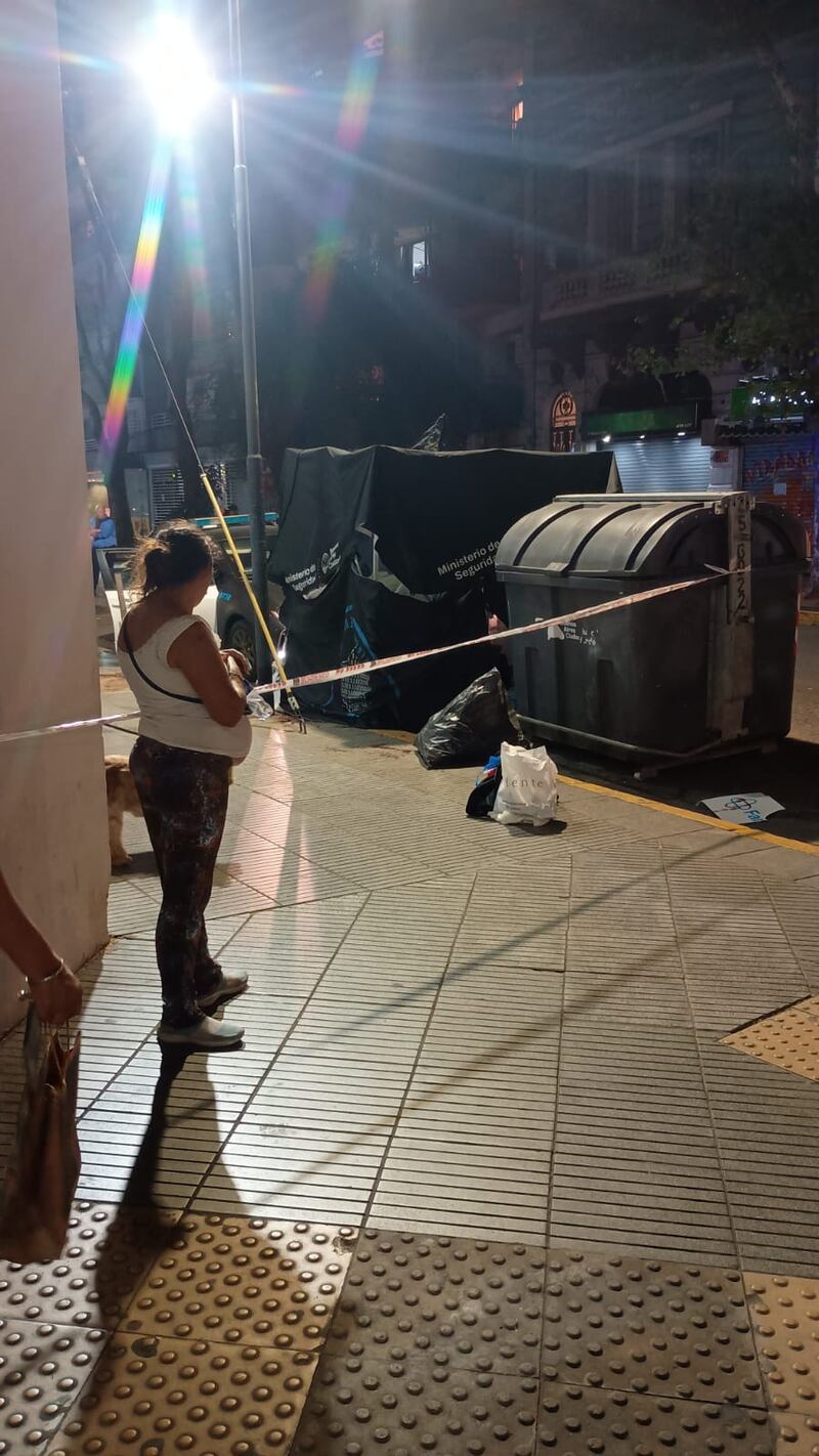 Persona en Situacion de Calle muerta en container