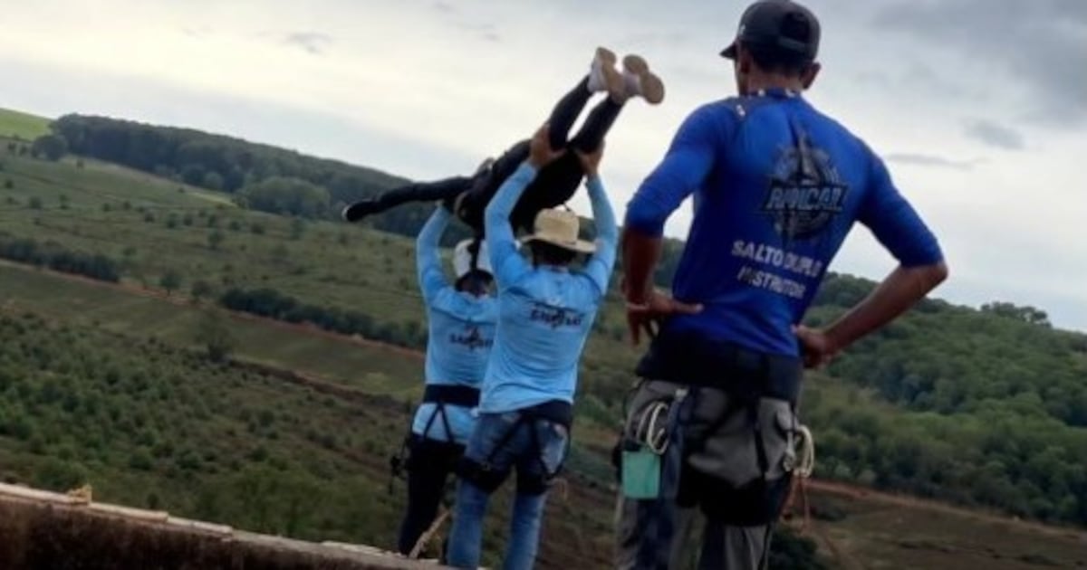 Tragedy in Brazil: A woman died in a bungee jump without being tied with strings